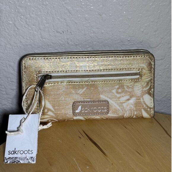 Sakroots Artist Circle Rose Gold Wallet NWT - Picture 2 of 5